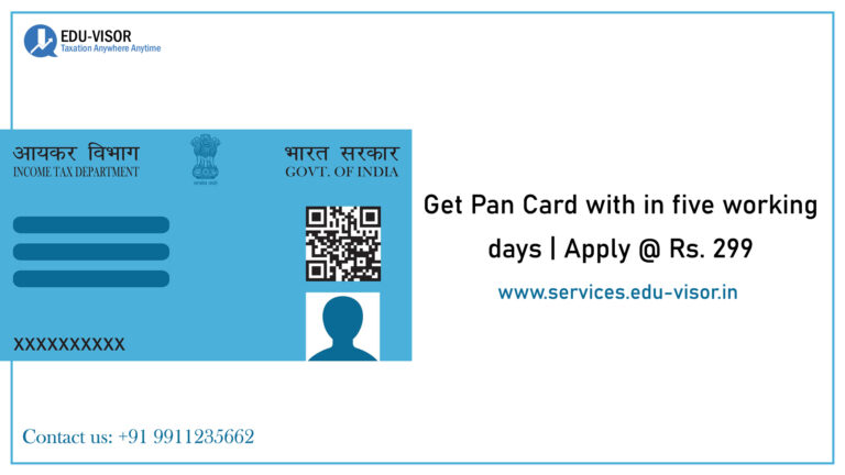Get Pan Card with in five working days